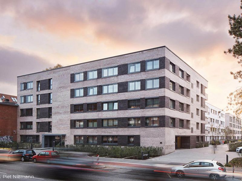 NaWoh-Qualitätssiegel – Nachhaltiger Wohnungsbau mit ibak Hamburg - Zertifizierung, Hohenfelder Terrasse Winkel Hamburg